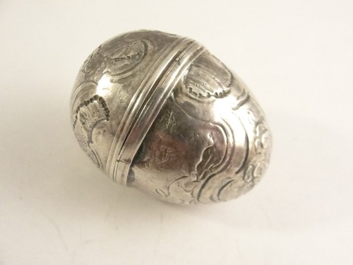 Georgian silver egg - georgian,