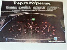 Original 1978 E24 BMW 633 CSi Automatic Magazine Advert Poster Garage Retro