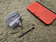 New Nintendo 3DS XL Orange & Black W/ Stylus And Charger