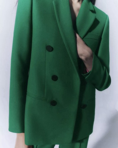 Zara ladies dark green blazer - ladies,