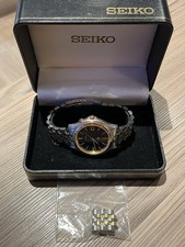 SEIKO SQ-100 5M42-0B50 Kinetic Men’s Watch, 36mm Face, New Battery, Stunning