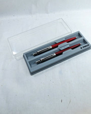 Vintage Parker Jotter Red CT Mechanical Pencil & Ballpoint Set. Boxed. NOS