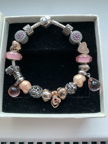Pandora bracelet with charms - bracelet,