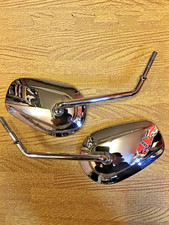 Harley Davidson OE Chrome pair of mirrors, also fits Boom, Rewaco trikes