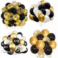 Gold and Black Balloons LATEX 30TH 40TH 50TH BIRTHDAY Party Decoration balloons