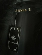 LANSHIFEI Luxury Faux Fur Coat