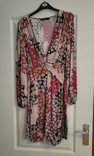 George floral wrap dress size - dress,