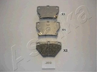 Rear brake pad set disc - disc,