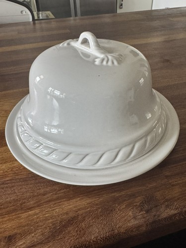 Large vintage ironstone cheese - ironstone,