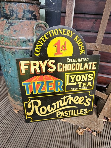 Vintage hand painted wooden - vintage,