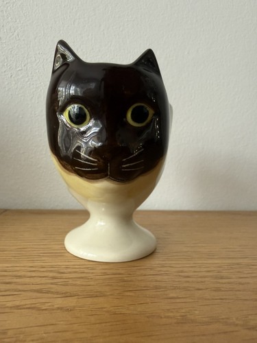 Quail ceramics pottery - quail, cat