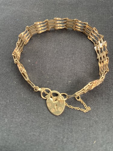 9ct gold bracelet fully - gold,