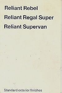 Reliant regal rebel exterior - regal,