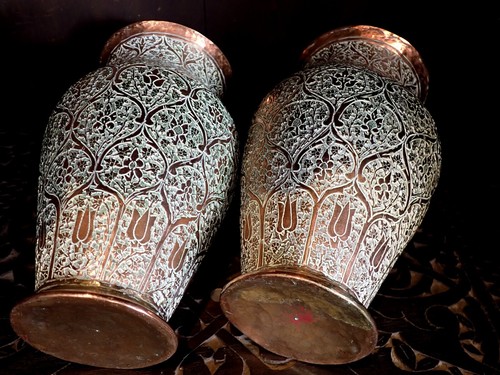 Copper vases kashmir - kashmir, india
