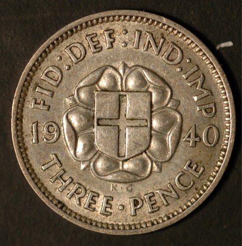 Threepence 1937 1941 george - -,