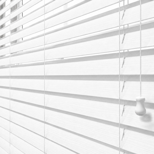 White faux wood string - white,
