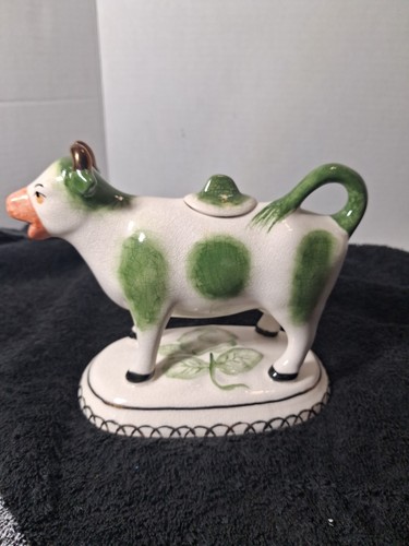 Vintage staffordshire cow - staffordshire,