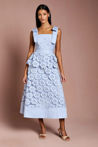 Coast powder blue fit - fit, flare