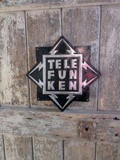 Telefunken Sign Radio Stereo Porsche VW Mercedes Sign Aluminium Sign