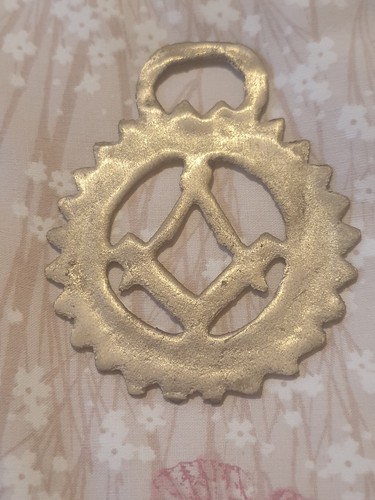 Vintage masonic horse brass - masonic,