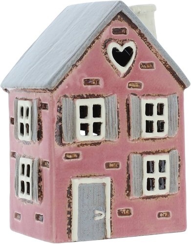 Village pottery tealight - tealight, house