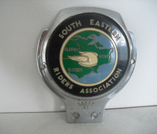 Stylish 1960s" South Eastern Riders Assoc" Car,Motor Bike Badge,BSA, Norton, AJS