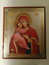 RUSSIAN CHRISTIAN ORTHODOX CHURCH ICON FOILS GOD MOTHER & CHILD ВЛАДИМИРСКАЯ