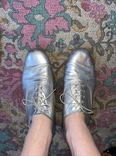 Vintage Silver Shoes Uk 8 