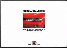 Kia Mentor 1996 UK Market Launch Foldout Brochure SLX, GLX, GLX SE & Executive