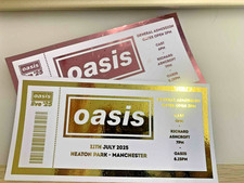 Oasis Souvenir Ticket - Foiled