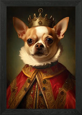 Chihuahua The King Framed Wall