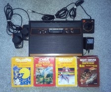 Atari 2600 Console Set With 4