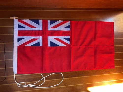 Yard sewn red ensign - flag, in