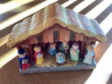 Lovely Ceramic Nativity Stable