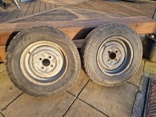 Ford Mk1 Mk2 Escort Cortina Lotus Deep Dished 13in Steel Wheels, With 3 Rivets.