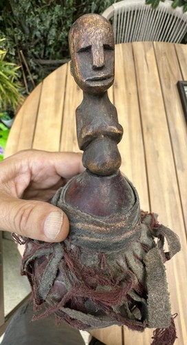Antique yoruba carved gourd - yoruba,