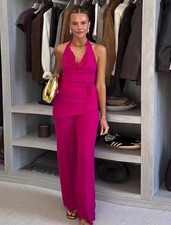 zara asymmetric Textured Top &