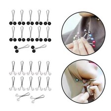 U-shaped Brooch Pins Hijab Scarf Pearl Safety Pin Sweater Shawl Clips 12PCS