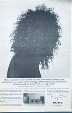 QUEEN BRIAN MAY 1991 UK ADVERT SONY HI-FI SYSTEM