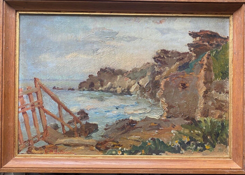 Oil painting sign p - ::oil, sign.