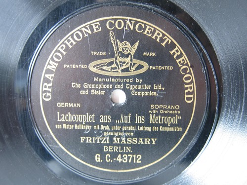 78rpm fritzi massary auf - 78rpm,