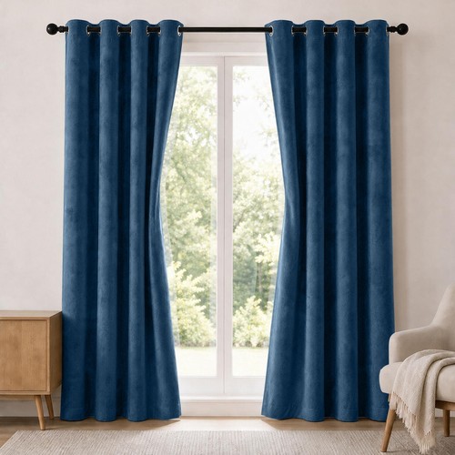 Long velvet curtains ready - long,