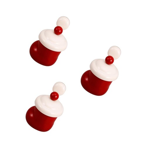 3pcs reusable red santa - red, boot