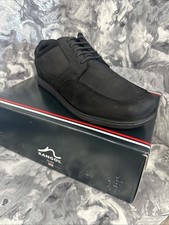 Kangol leather lace up Shoes mens black All Sizes