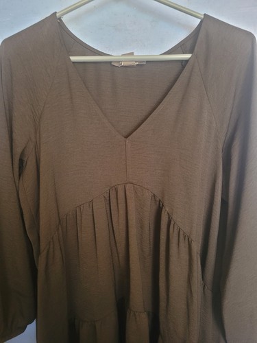 Primark khaki brown tiered - primark,