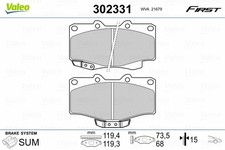 FRONT BRAKE PAD SET DISC BRAKE