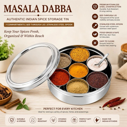 Masala dabba authentic indian - dabba,