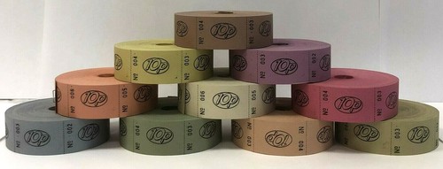 Roll tickets 10p - 10p, coupons