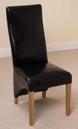 Lola leather chairs for dining - lola,