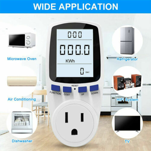 Lcd power watt meter plug - power,